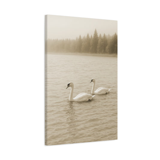 Canvas - Swans